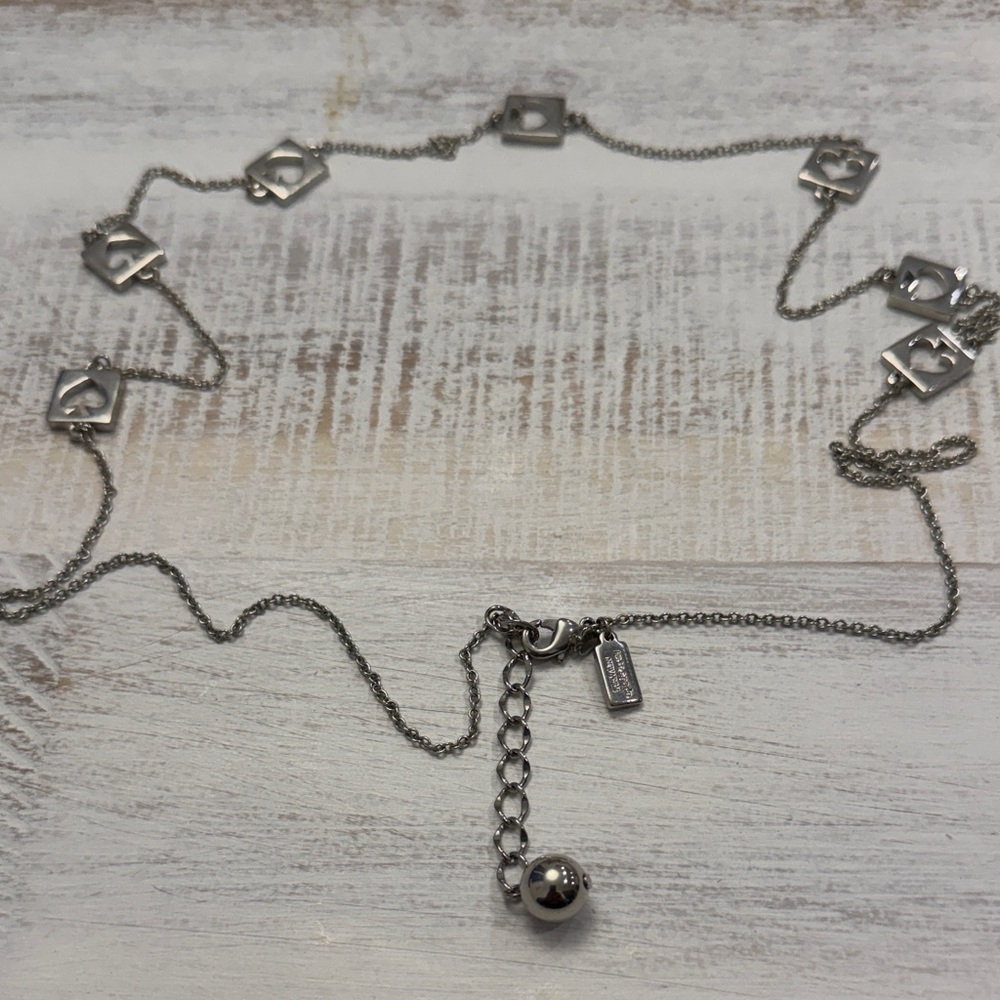 Kate Spade Silver Charm Necklace